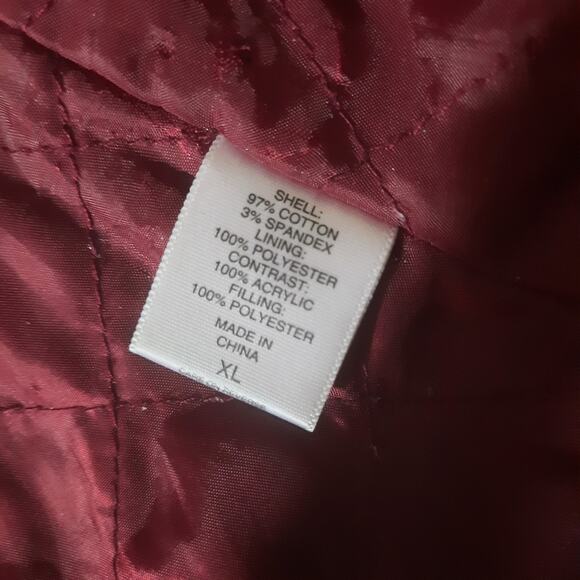 New York & Company Womens Burgundy Zip and Snap Front Removable Fur Size XL - Picture 4 of 6